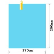 Resim Wenchang Shop C 1 Adet 200MMX170MM Araç Arka Görüş Aynası Sticker Yağmur Geçirmez Su Geçirmez Anti-Sis Film Yuvarlak Kare Evrensel Motosiklet Aynası Yansımayı Önleyici Film (Yurt Dışından) 