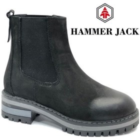 Resim Hammer Jack 102-24615-z Patricıa Hakiki Deri Postal Kadın Bot Siyah-Nubuk 