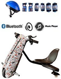 Resim Citymate Drift Car Elektrikli Kaykay Hoverboard Bluetoothlu Işıklı Desen29 - Kask Ve Dizlik 