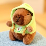 Resim Şapkalı Sevimli Kapibara Peluş Evcil Hayvan Oyuncağı - Yumuşak Dayanıklı Hayvan Temalı Köpek & Kedi Arkadaşı, Yeşil Şapka & Meyve Dekorlu, Açık Bej Renkli Dostlu Kumaş, Küçük Irklar İçin Mükemmel, Rahat, Köpek Peluş Oyuncak, Eğlenceli Tasarım, Yumuşak Doku, Anahtarlıklı Kapibara Peluş, Kapibara Peluş Anahtarlık, Kapibara Anahtarlık Peluş, Kapibara Peluş, Köpek Oyuncağı, Peluş Oyuncak, Yumuşak Oyuncaklar, Köpek Aksesuarları 