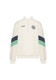 Resim Hummel Walkes Çocuk Yarım Fermuarlı Sweatshırt 922446-9157 Ekru 
