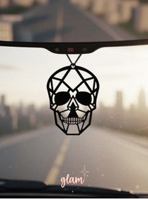 Resim GLAM DEKORASYON Kuru Kafa, Geometrik Temalı Dikiz Aynası Süsü Araç İçi Araba Aksesuar Plastik Dekor 