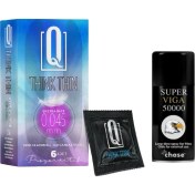 Resim Chase Q Think Thin 6'lı Ekstra Ince Prezervatif + x Sprey 45ML 