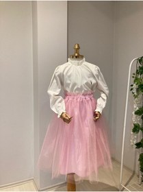 Resim UHDE STORE Kız Çocuk Uzun Tütü Etek, Gösteri Eteği 