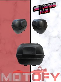 Resim MOTOFY TİEN MOTOSİKLET ÇANTASI TOPCASE SIRT TAYAMA PADLİ 35 LİTRE 