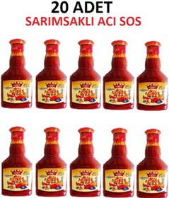 Resim 20 Adet Sarımsaklı Acı Sos 333 Gr Hot Sauce Sarımsaklı Şimdi Sipariş Verin, Sofralarınıza Lezzet Gelsin 
