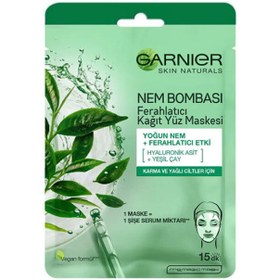 Resim Garnier Nem Bombası Ferahlatıcı Kağıt Yüz Maskesi 