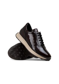Resim Deery Hakiki Deri Bordo Erkek Sneaker Ayakkabı - 01983Mbrde01 Bordo 