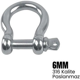 Resim Shuıvan Zincir Kilidi 6mm Omega Tip - 316 Paslanmaz-1648 