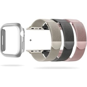 Resim Gateesat 40mm 41mm 44mm 45mm 46mm 49mm İwatch Ultra/2 Serisi Kasa Mesh Metal Kayış Karma Renk Manyetik Bileklik 