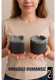 Resim Bfs Kokusuz Dumansız Küllük -2 Li Küllük Seti Kafe Küllüğü Restoran Küllüğü Masaüstü Küllük 