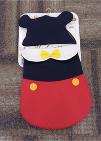 Resim Bebecix Pamuk Dokuma Mickey Mouse Kundak 