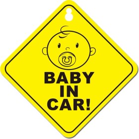 Resim Wenchang Shop C C Araba Sticker Bebek Arabada Sallanan Uyarı Güvenlik Işareti Sticker Vinil Etiket Araç Cam Sticker Araba Aksesuarları (Yurt Dışından) 