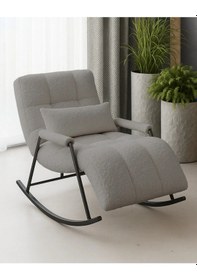 Resim Coco Sallanan Berjer & Tv Koltuğu & Dinlenme & Okuma & Emzirme Koltuğu 10-gri 