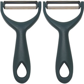 Resim 2 adet Ergonomik Saplı Paslanmaz Çelik Dilimleme Bıçakları - Mutfak Sebze ve Meyve Soyulması, Dilimleme ve Tıraş için Mükemmel - Dayanıklı, Paslanmaya Dayanıklı ve Kolay Temizlenebilir 