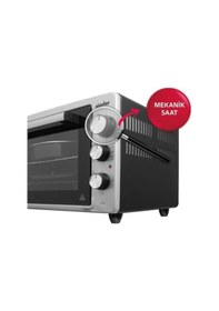 Resim Simfer 3426 İnox Gri 34 LT Statik Mini / Midi Fırın - 4 Fonksiyon, Programlanabilir Pişirme & Isı Kontrol 