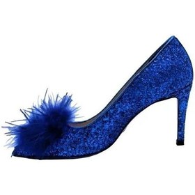 Resim Poletto Hakiki Deri /tekstil Sax Mavı Ayakkabı Gece/abiye 9839 44-1121 Mavi 