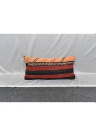 Resim Zehra Abla Halı Yeni El Dokuma Dekoratif Lumbar Kilim Kırlent Yastık Kılıfı 6190 