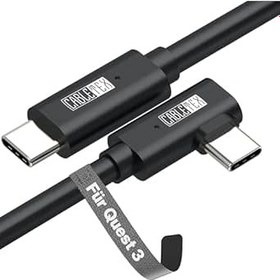 Resim CABLETEX Kablo için Oculus Quest 2 Link USB C için 5 Metre | USB 3.2 için Oculus Quest, VR Gözlükler, MacBook Pro ve Akıllı Telefonlar için 