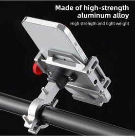 Resim Createtech Tutucu Tutucu Telefonu Telefon Siyah Kaymaz Cep Bisiklet Ayarlanabilir Alüminyum Alaşım Vn Siyah 