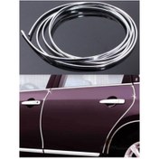 Resim KG GROUP 3d Krom Dekoratif Nikelaj Şerit Çıta 9 Mm X 5 Metre 