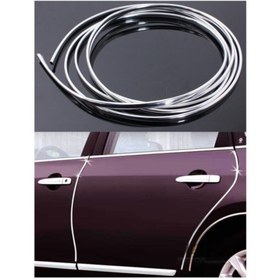 Resim KG GROUP 3d Krom Dekoratif Nikelaj Şerit Çıta 9 Mm X 5 Metre 