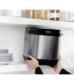 Resim Moulinex OW240E Pain & Délices Ekmek, 20 Otomatik Programlı (3 Glutensiz) Paslanmaz Çelik Ekmek Makinesi, Tarif Kitabı Dahil, 720W, Siyah 