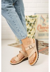 Resim Vanessa Kadın Şık Ve Hafif Parmak Arası Tokalı Comfort Terlik 001 