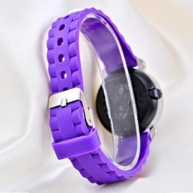 Resim Mor Silikon Kordon (04-09 Yaş) Takvimli Şirin Led Ekran Küçük Çocuk Kol Saat ST-304156 