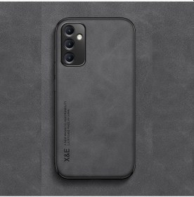 Resim Samsung Galaxy M34 5g Cilt Hissi Manyetik Emiş Cep Telefonu Kılıfları Koyu Gri 