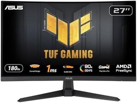 Resim Asus TUF Gaming VG27VQ3B 27" 1ms 180Hz FreeSync Adaptive Sync Curved VA FHD Gaming (Oyuncu) Monitör 