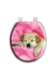 Resim Classic Desenli Yumuşak Klozet Kapağı Pembe TY8691580020391 