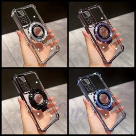 Resim Stand ile birlikte, Redmi Note 11 Pro için uygun, Düşme Koruma için Köşe Hava Torbaları ile, Şeffaf ve Darbe Geçirmez Telefon 