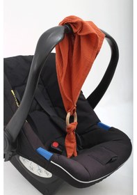 Resim Luckka Çok Amaçlı Müslin Oyuncak , Diş Kaşıyıcı , Puset Oyuncağı , Emzik Tutacağı , Fular - Ztcrınkletoy Kiremit 