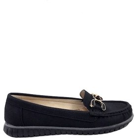 Resim Ayakkabımood Siyah Tokalı Günlük Kadın Babet Ayakkabı Siyah 