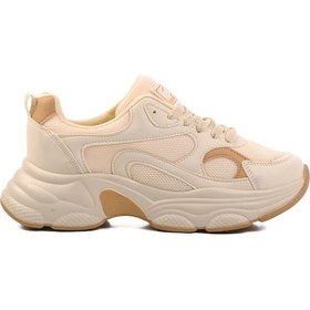 Resim Aspor Bej Taba Fileli Kadın Spor Ayakkabı Sneaker Çok Renkli 