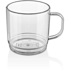 Resim 6 Adet Kırılmaz, Çizilmez, Yıkanabilir Polikarbon 300 ML Çay Bardağı 