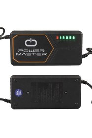 Resim Powermaster PM-31801 60 Volt - 20 Amper IEC C15 Dişi Uçlu Kapasite Göstergeli Elektrikli Bisiklet Şa 