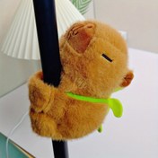 Resim 1/2 Adet Kapibara Peluş Bileklik - Yumuşak PP, Koyu Kahverengi Ginepig Dolma Hayvan Anahtarlık, Oyun ve Dekorasyon İçin Mükemmel, Şirin Bilezik|Kaliteli Peluş Malzeme, Kış için Kapibara Dolma Hayvan 
