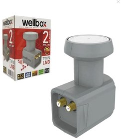 Resim wellbox Ultra HD 4 K 3D Destekli Çift Çıkışlı LNB Yüksek Sinyal Desibelli Sert Plastik Su Gecirmez 
