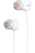 Resim Mu Art Ahşap Linktech H15 Mikrofonlu Kulak İçi Kablolu Kulaklık 3.5Mm Beyaz 