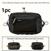 Resim Willowhaven Siyah 1 Adet Outdoor Spor Bel Çantası Fermuarlı Ayarlanabilir Kayış Hafif Siyah 