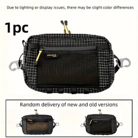 Resim Willowhaven Siyah 1 Adet Outdoor Spor Bel Çantası Fermuarlı Ayarlanabilir Kayış Hafif Siyah 