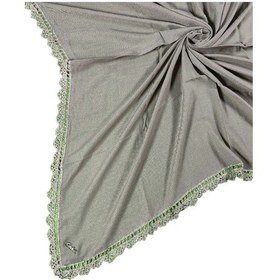 Resim Mim Eşarp Enba Pamuklu İğne Oyalı Namaz Ve Mevlüt Örtüsü 110x110 Cm Koyu Vizon 