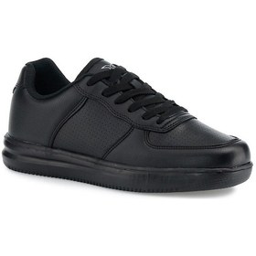 Resim KİNETİX Erkek Kadın Full Siyah Beyaz Kalın Taban Spor Ayakkabı 