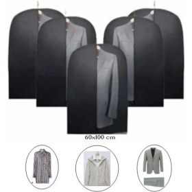 Resim PremiumPort 5 Adet Siyah Elbise Kılıfı Dolap Düzeni Sağlar 
