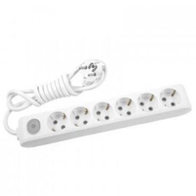 Resim VİKO Multi-let Altılı 3 Metre Anahtarlı Grup Priz Kablolu Klemensli 