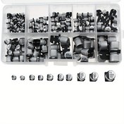 Resim 180 adet Elektrolitik Kapasitörler 1uF-1000uF 10 Değer Silindirik SMD Alüminyum Kapasitörler Assorti Kutu Kiti 16V-50V 