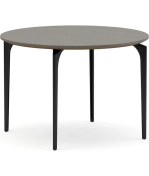 Resim Bürotime Arte Sehpa Kaplama Yuvarlak Titanyum Meşe & Siyah 