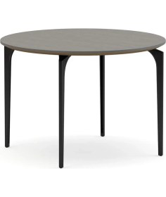 Resim Bürotime Arte Sehpa Kaplama Yuvarlak Titanyum Meşe & Siyah 